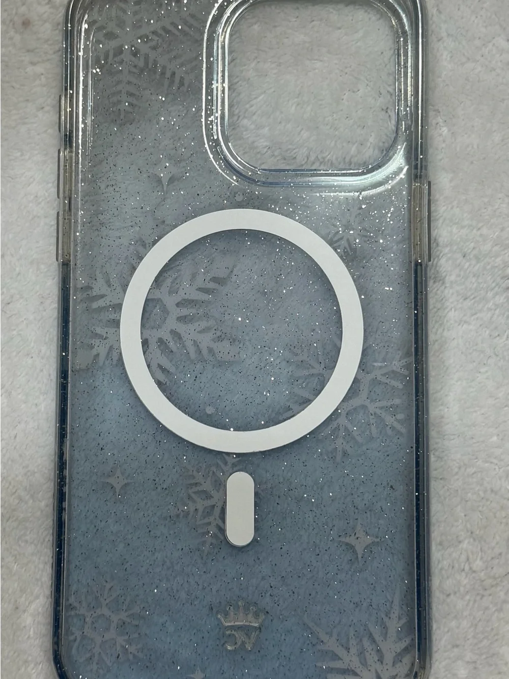 Velvet Caviar Glitter Snowflake iPhone 15 Pro Max MagSafe Case